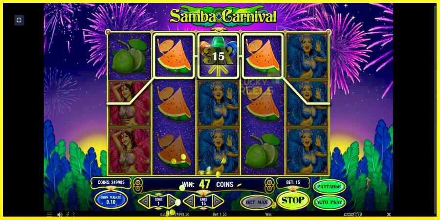 Samba Carnival מכונת משחק לכסף, תְמוּנָה 2