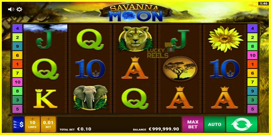 Savanna Moon מכונת משחק לכסף, תְמוּנָה 2