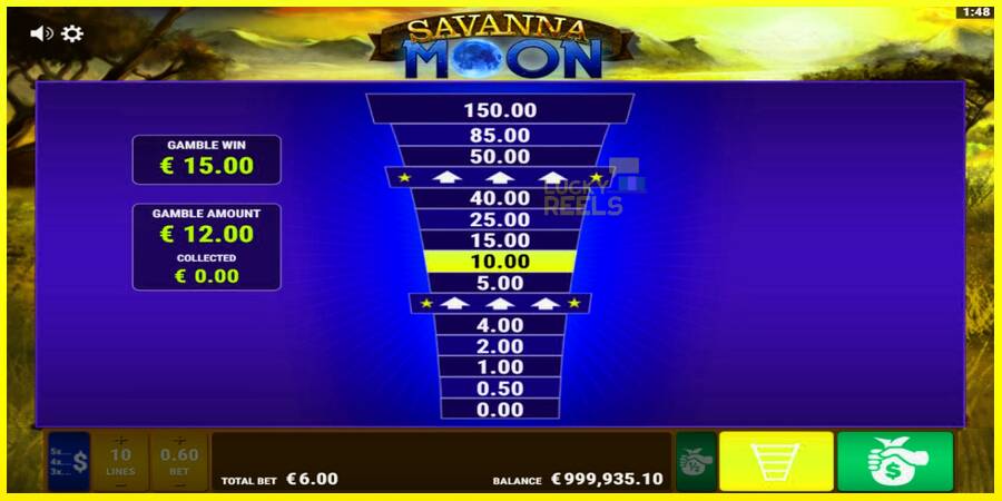 Savanna Moon מכונת משחק לכסף, תְמוּנָה 4