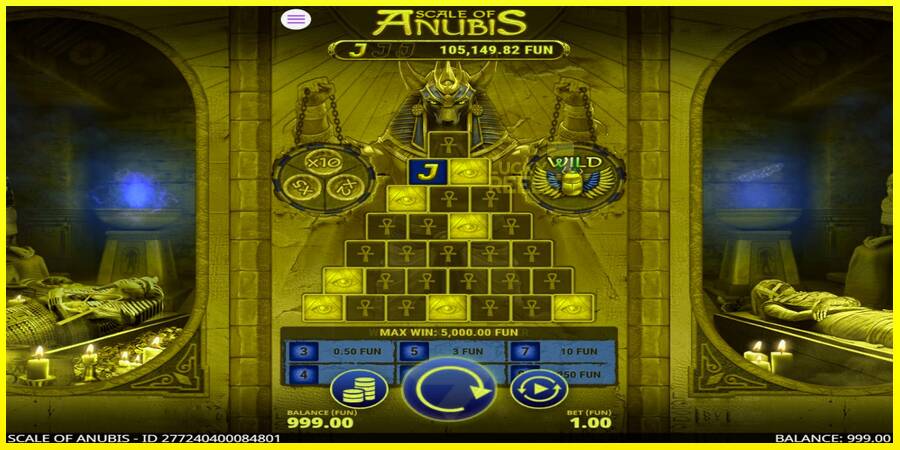 Scale of Anubis מכונת משחק לכסף, תְמוּנָה 2