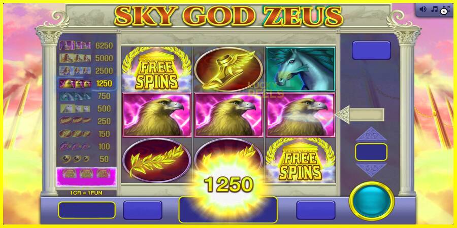 Sky God Zeus 3x3 מכונת משחק לכסף, תְמוּנָה 2