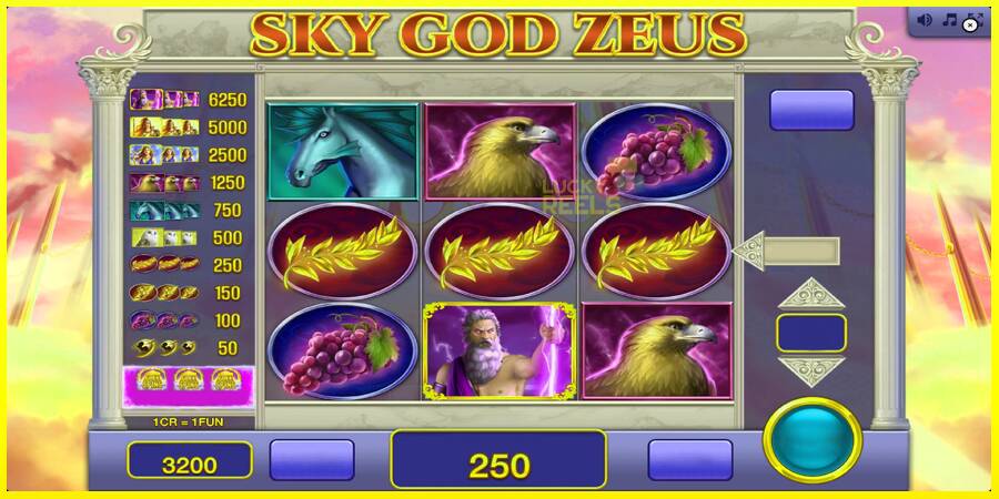 Sky God Zeus 3x3 מכונת משחק לכסף, תְמוּנָה 3