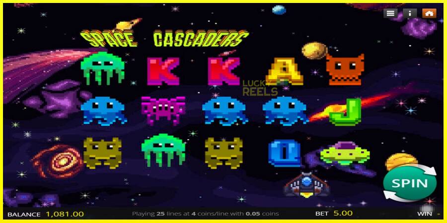 Space Cascaders מכונת משחק לכסף, תְמוּנָה 1