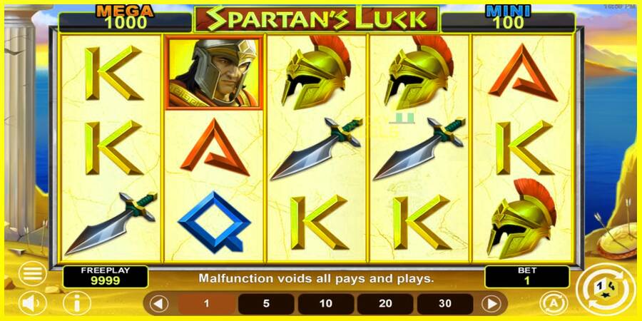 Spartans Luck Hold & Win מכונת משחק לכסף, תְמוּנָה 2