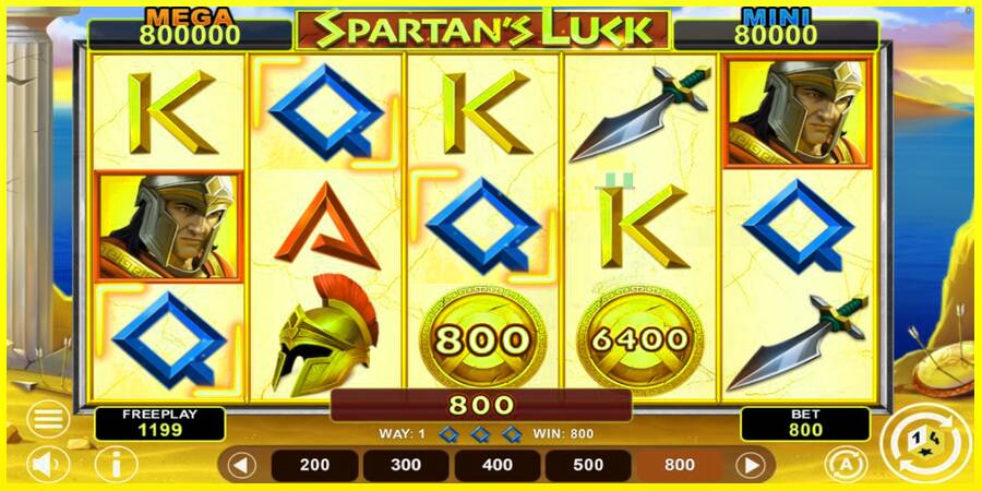 Spartans Luck Hold & Win מכונת משחק לכסף, תְמוּנָה 3