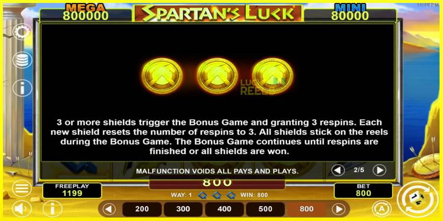 Spartans Luck Hold & Win מכונת משחק לכסף, תְמוּנָה 5