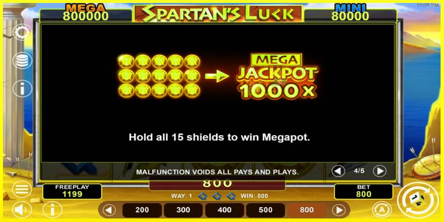 Spartans Luck Hold & Win מכונת משחק לכסף, תְמוּנָה 7