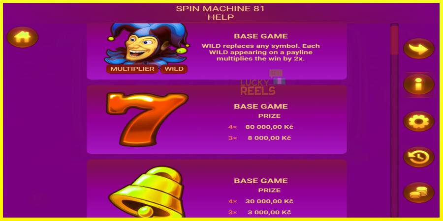 Spin Machine 81 מכונת משחק לכסף, תְמוּנָה 3