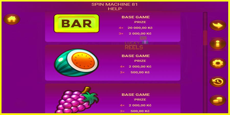 Spin Machine 81 מכונת משחק לכסף, תְמוּנָה 4