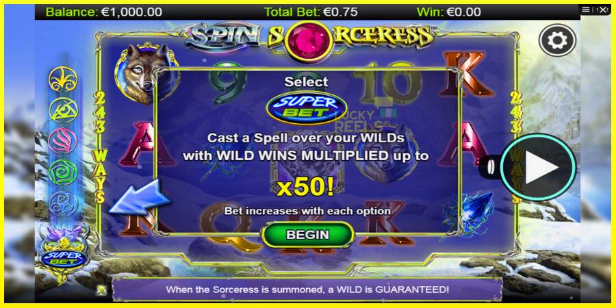 Spin Sorceress מכונת משחק לכסף, תְמוּנָה 1