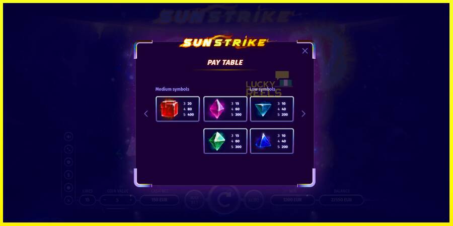 Sun Strike מכונת משחק לכסף, תְמוּנָה 6