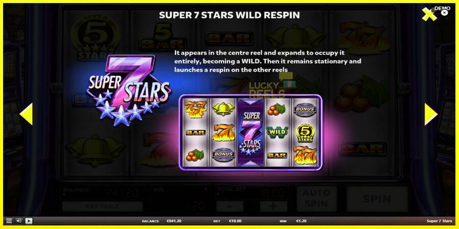 Super 7 Stars מכונת משחק לכסף, תְמוּנָה 6