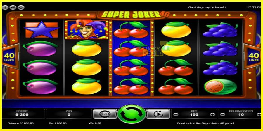 Super Joker 40 מכונת משחק לכסף, תְמוּנָה 3