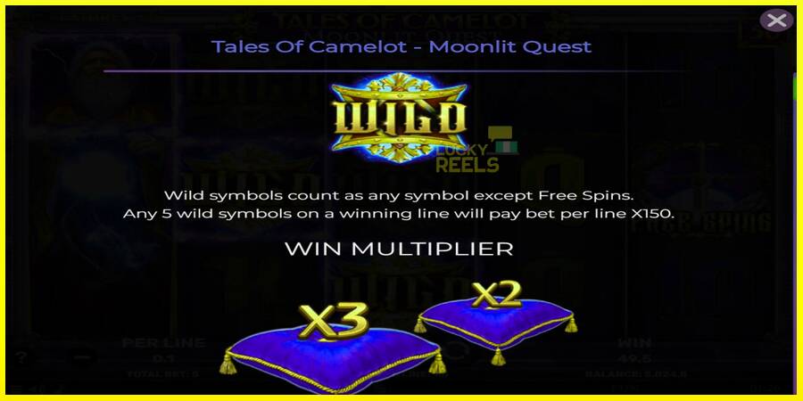 Tales of Camelot - Moonlit Quest מכונת משחק לכסף, תְמוּנָה 4