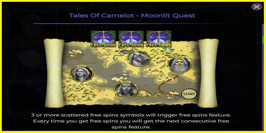 Tales of Camelot - Moonlit Quest מכונת משחק לכסף, תְמוּנָה 5