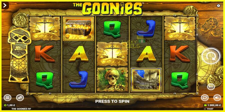 The Goonies Deluxe Rapid Fire Jackpots מכונת משחק לכסף, תְמוּנָה 2