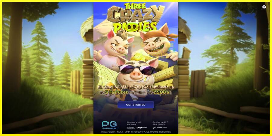 Three Crazy Piggies מכונת משחק לכסף, תְמוּנָה 1