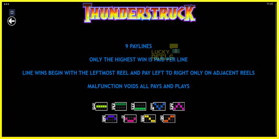 Thunderstruck מכונת משחק לכסף, תְמוּנָה 7