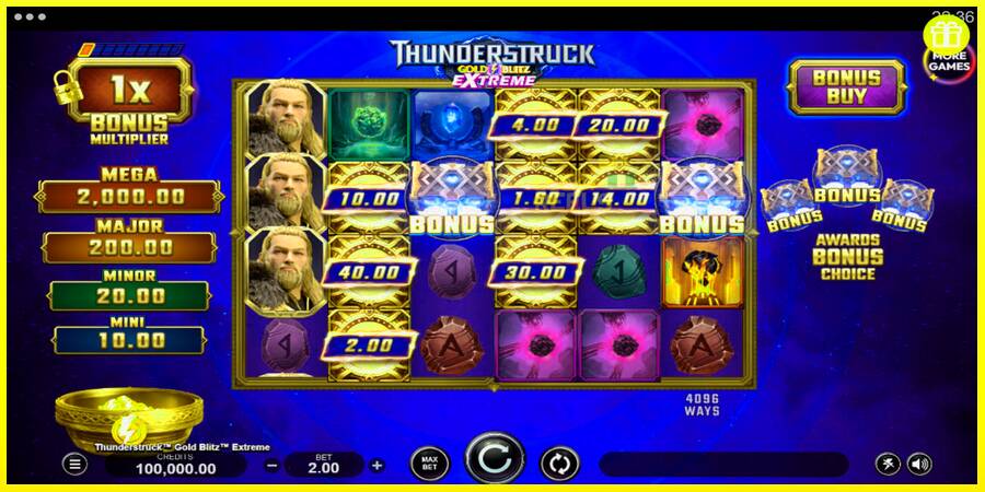 Thunderstruck Gold Blitz Extreme מכונת משחק לכסף, תְמוּנָה 1