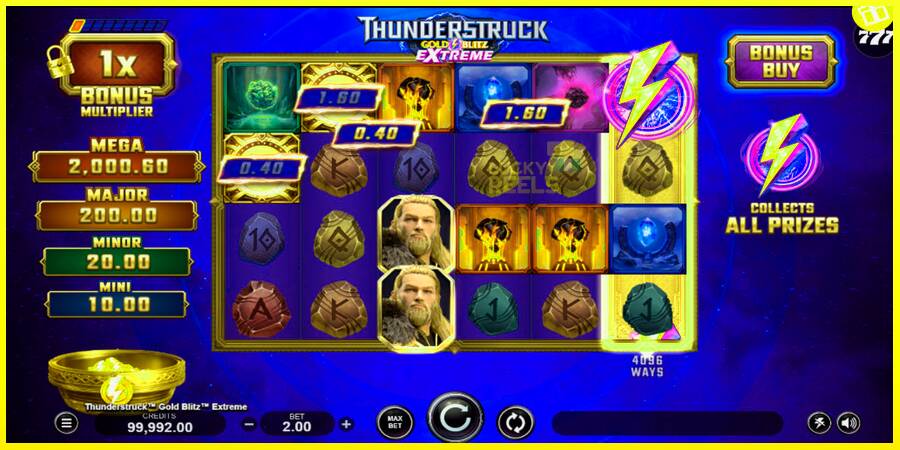 Thunderstruck Gold Blitz Extreme מכונת משחק לכסף, תְמוּנָה 2