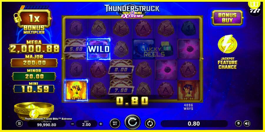 Thunderstruck Gold Blitz Extreme מכונת משחק לכסף, תְמוּנָה 3