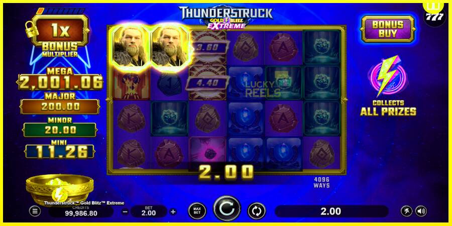 Thunderstruck Gold Blitz Extreme מכונת משחק לכסף, תְמוּנָה 4