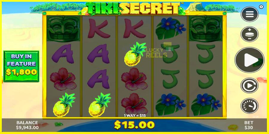 Tiki Secret מכונת משחק לכסף, תְמוּנָה 4