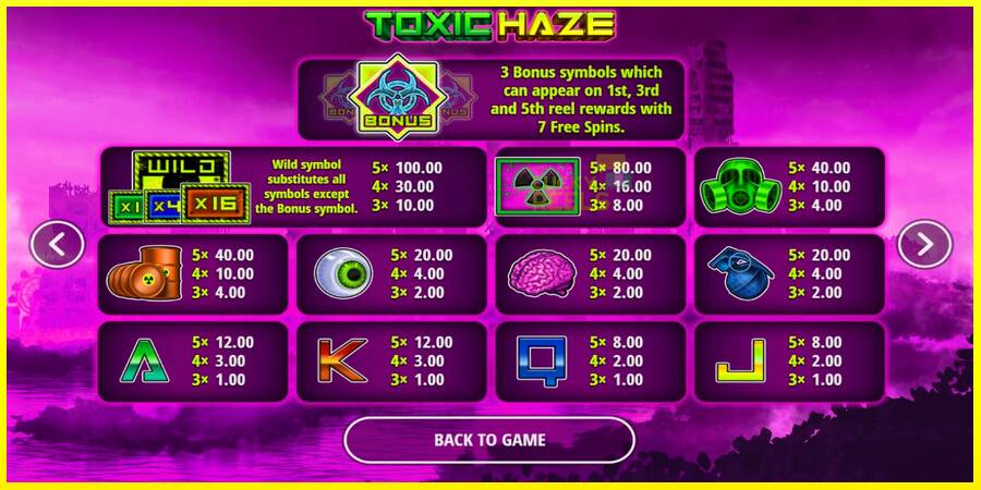 Toxic Haze מכונת משחק לכסף, תְמוּנָה 5