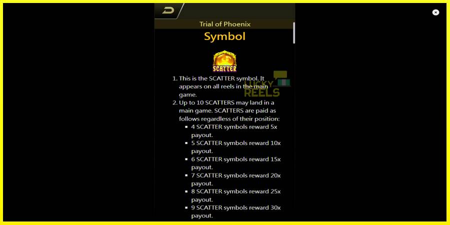 Trial of Phoenix מכונת משחק לכסף, תְמוּנָה 5