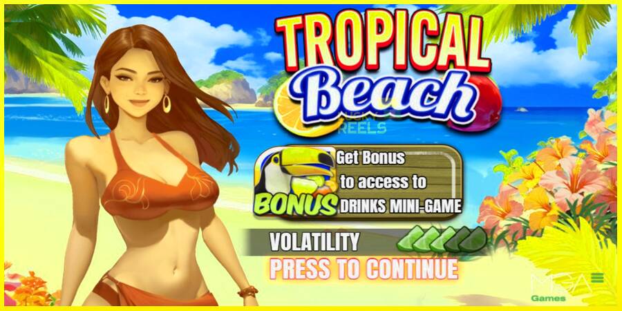 Tropical Beach מכונת משחק לכסף, תְמוּנָה 1