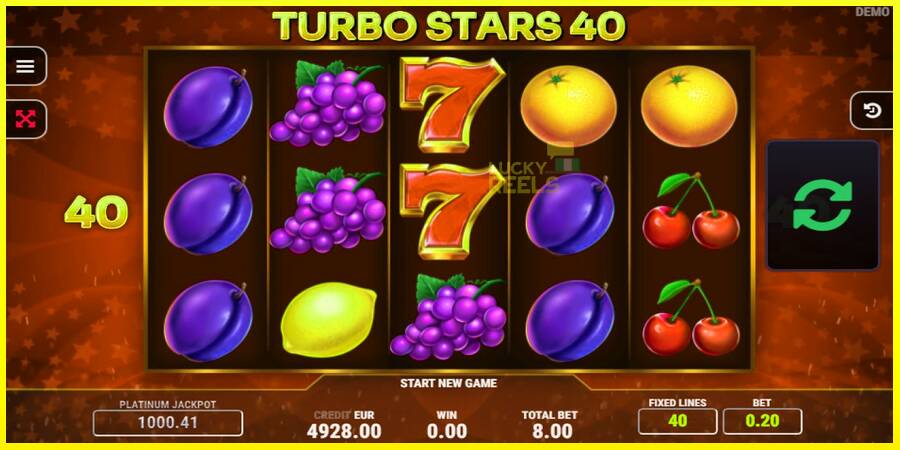 Turbo Stars 40 מכונת משחק לכסף, תְמוּנָה 2