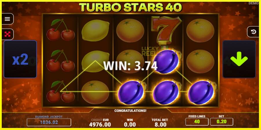 Turbo Stars 40 מכונת משחק לכסף, תְמוּנָה 3