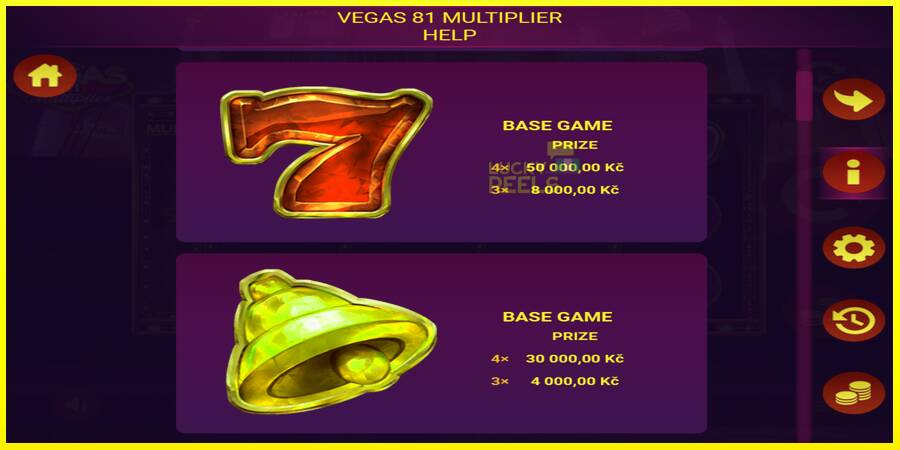 Vegas 81 Multiplier מכונת משחק לכסף, תְמוּנָה 4