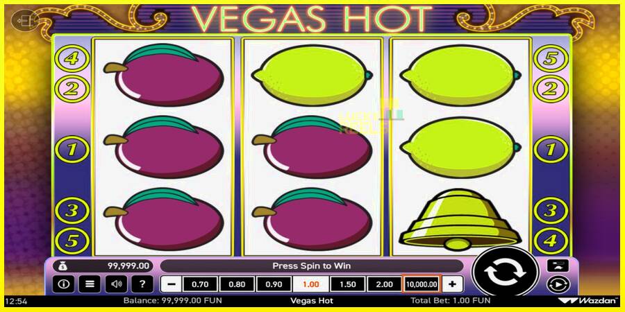 Vegas Hot מכונת משחק לכסף, תְמוּנָה 1