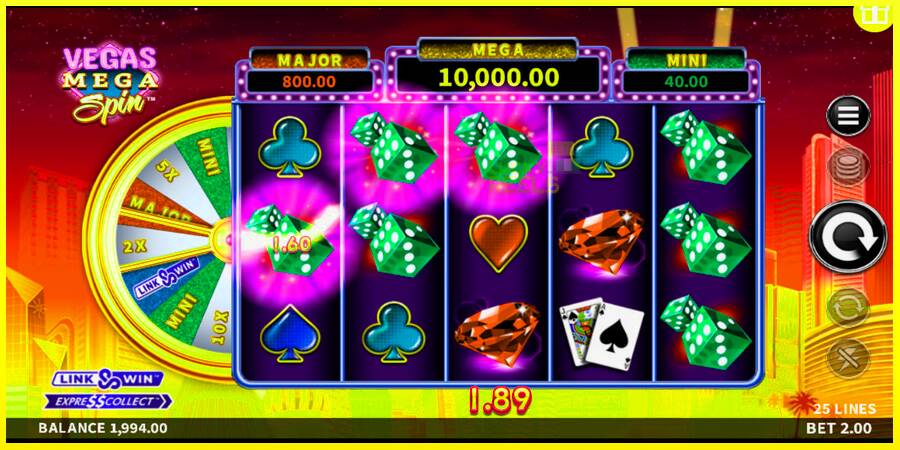 Vegas Mega Spin מכונת משחק לכסף, תְמוּנָה 2