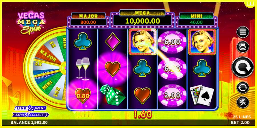 Vegas Mega Spin מכונת משחק לכסף, תְמוּנָה 3