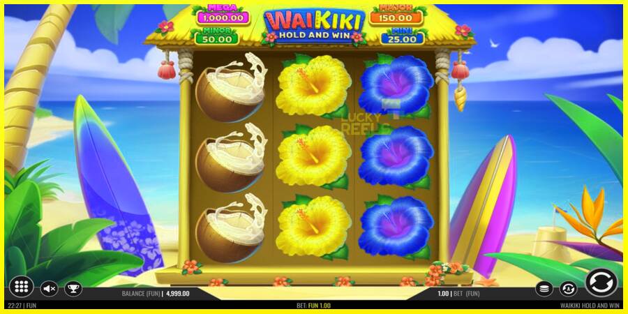 Waikiki Hold and Win מכונת משחק לכסף, תְמוּנָה 2