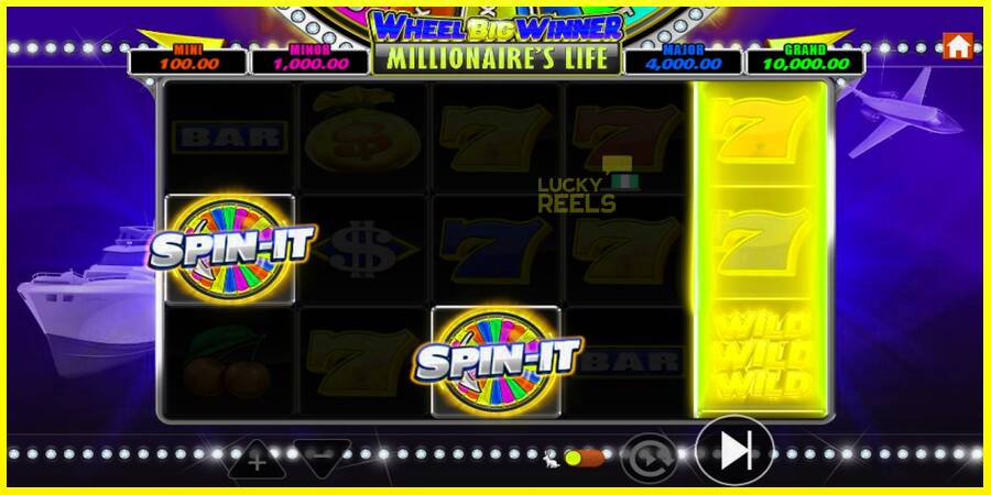 Wheel Big Winner Millionaires Life מכונת משחק לכסף, תְמוּנָה 3