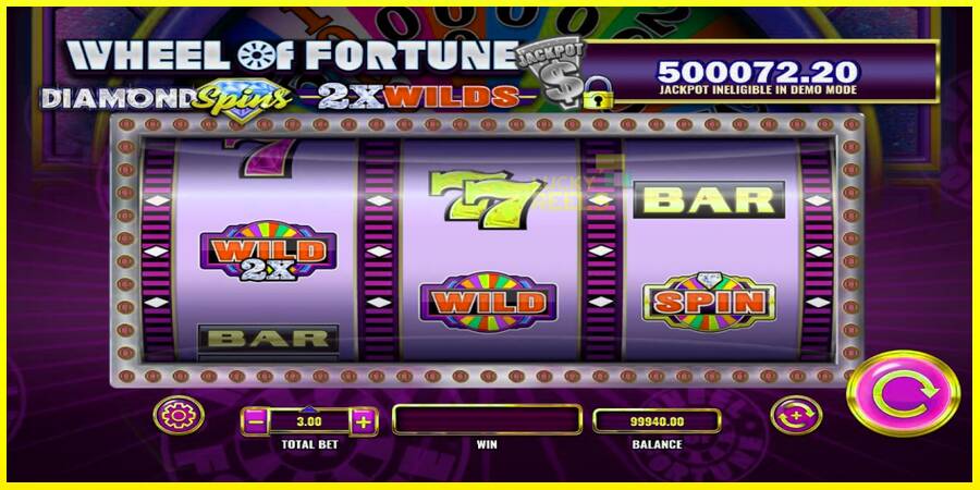 Wheel of Fortune Diamond Spins 2x Wilds מכונת משחק לכסף, תְמוּנָה 3