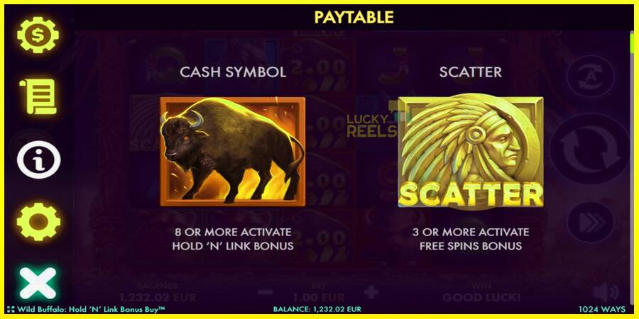 Wild Buffalo Hold N Link Bonus Buy מכונת משחק לכסף, תְמוּנָה 4