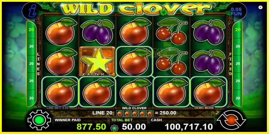 Wild Clover מכונת משחק לכסף, תְמוּנָה 3