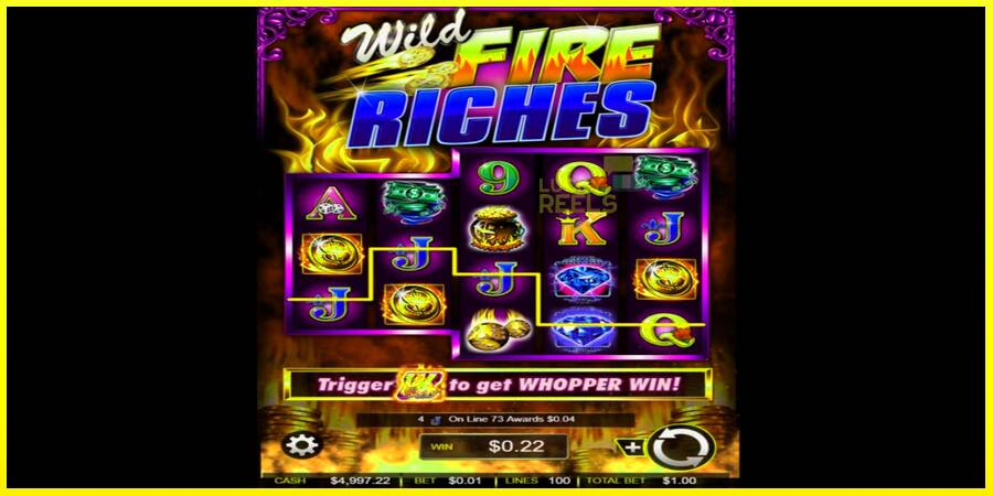 Wild Fire Riches מכונת משחק לכסף, תְמוּנָה 2