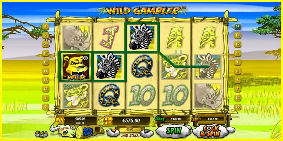 Wild Gambler מכונת משחק לכסף, תְמוּנָה 2