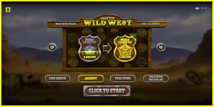 Wild West Trueways מכונת משחק לכסף, תְמוּנָה 1