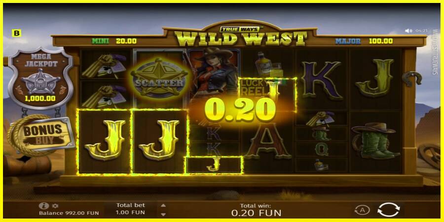 Wild West Trueways מכונת משחק לכסף, תְמוּנָה 3