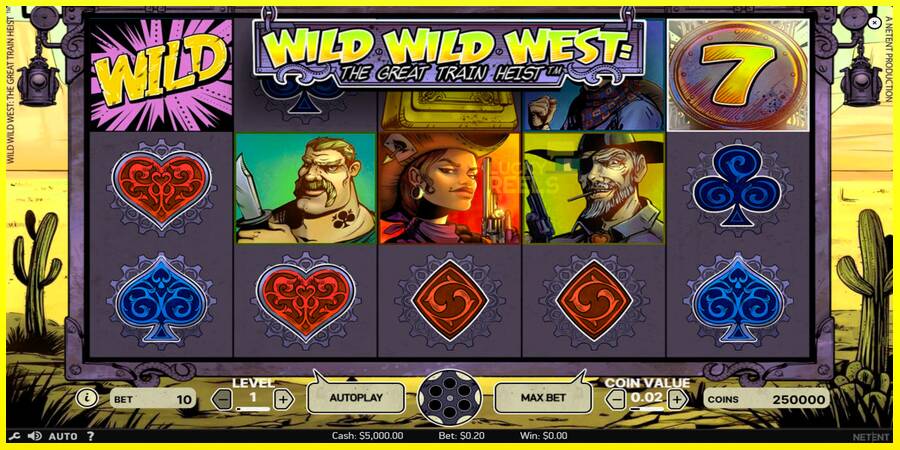 Wild Wild West מכונת משחק לכסף, תְמוּנָה 1