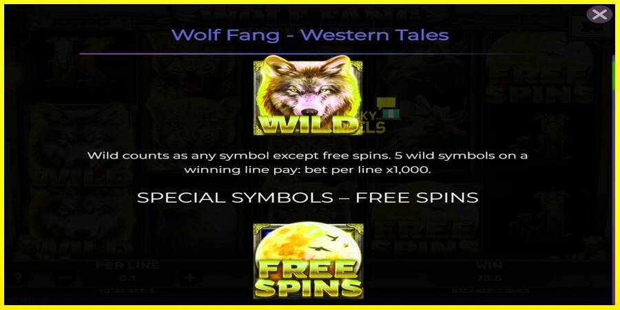 Wolf Fang - Western Tales מכונת משחק לכסף, תְמוּנָה 4