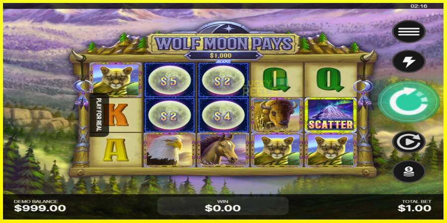 Wolf Moon Pays מכונת משחק לכסף, תְמוּנָה 2