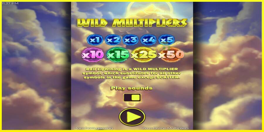 Zeus Divine Multipliers מכונת משחק לכסף, תְמוּנָה 1