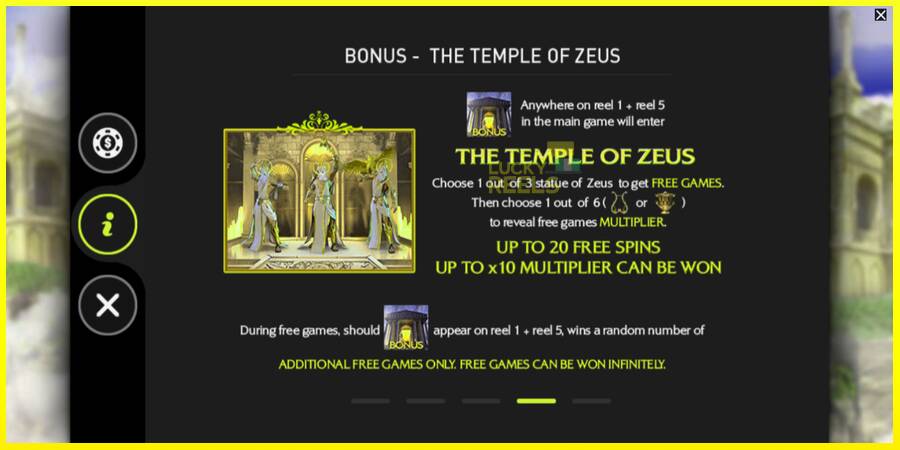 Zeus King of Gods מכונת משחק לכסף, תְמוּנָה 6